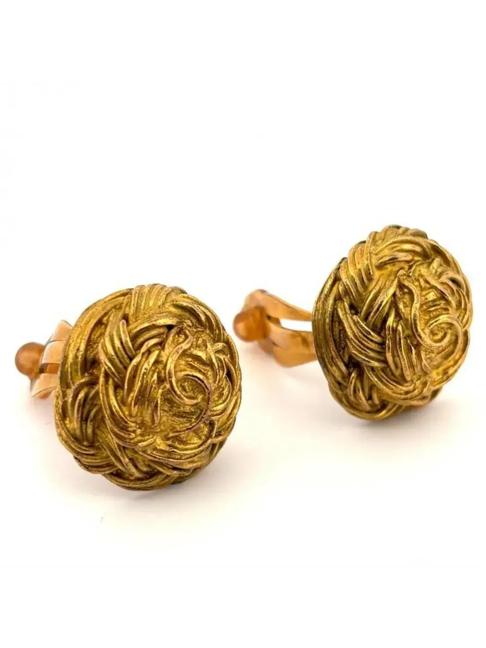 Chanel Cc Logo Clip-On Earrings Metal #247074C57B